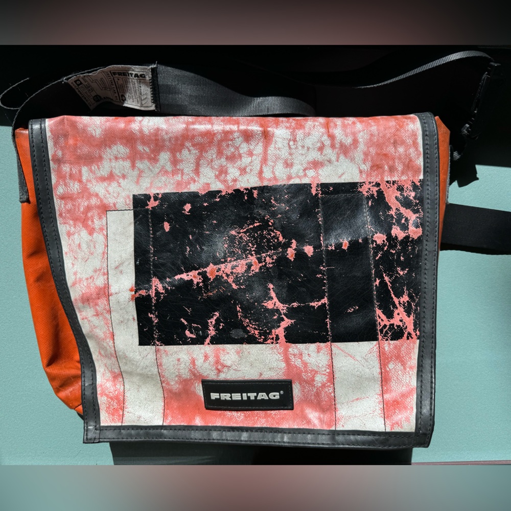Freitag Orange / Black Large Messenger Laptop Bag Series G5.1